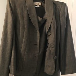Suit with skirt and blazer